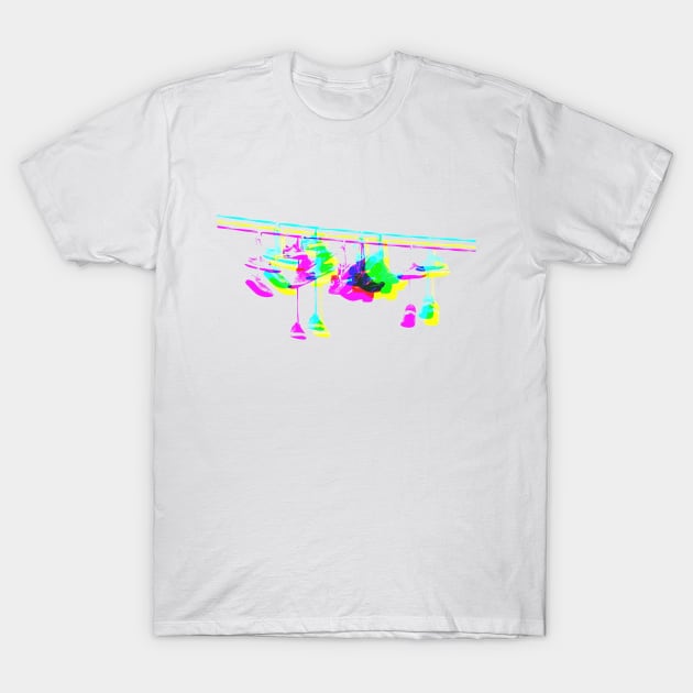 Shoes on a Wire CMYK T-Shirt by AKdesign